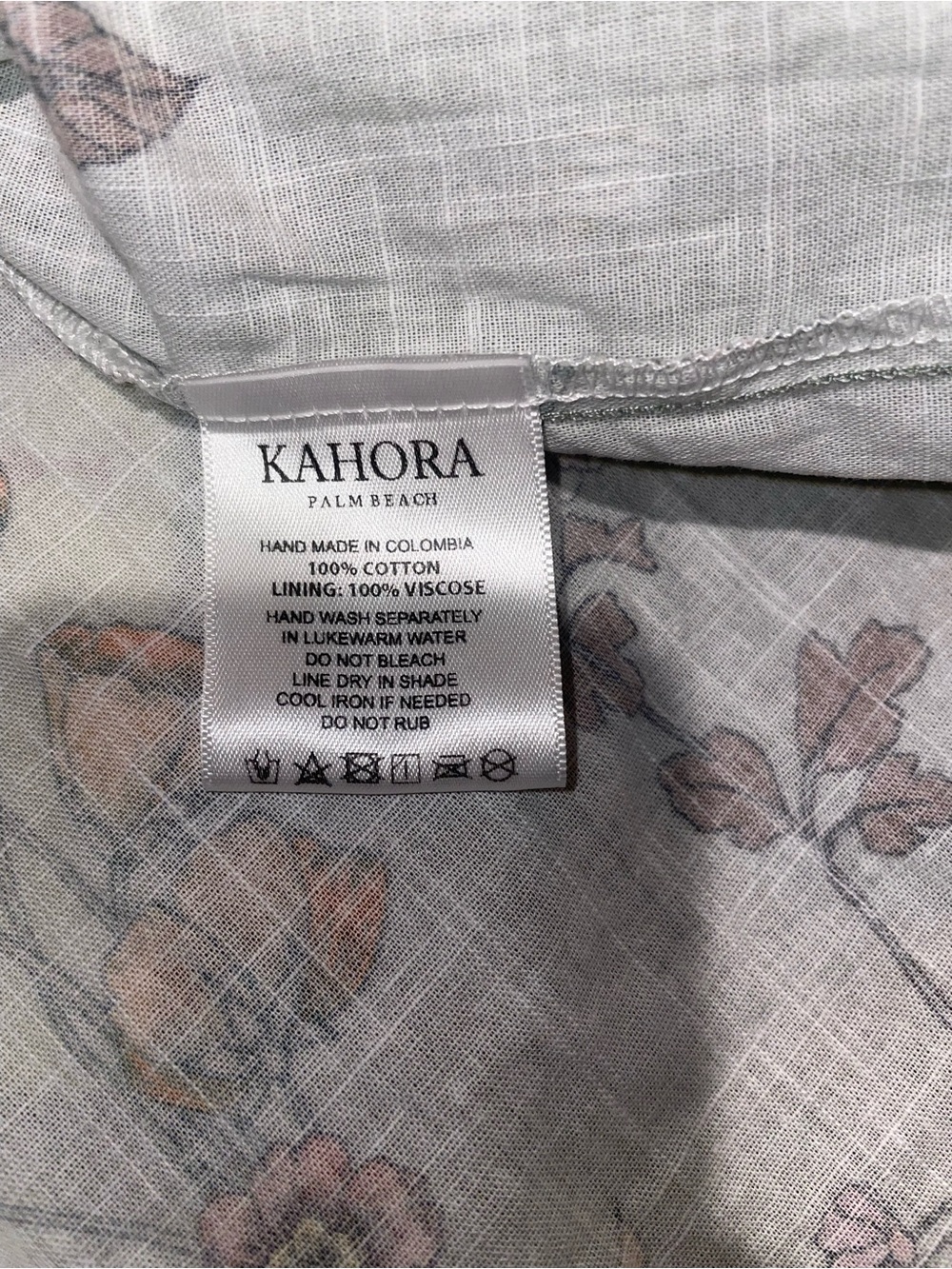 New! Kahora Palm Beach Lizzie Floral Tiered Maxi Skirt Green Floral 🌸 Medium - Picture 10 of 10
